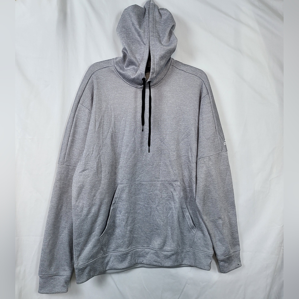 Adidas‎ Men's Athletics Gray Climawarm Long Sleeve Drawstring Pullover Hoodie XL